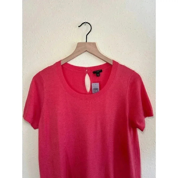 NWT Ann Taylor Petite Sweater Short Sleeve Pink Coral Size XLP - Picture 3 of 5